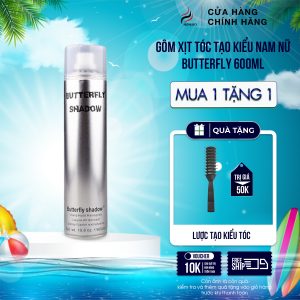 Gôm xịt tóc Butterfly Shadow tạo kiểu tóc nam nữ, gôm xịt tạo phồng giữ nếp tóc