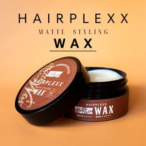 Sáp vuốt tóc Clay Wax nam Hairplexx USA 80g, sáp giữ nếp tóc tạo kiểu dành cho tóc mỏng dầu (Matte Wax)